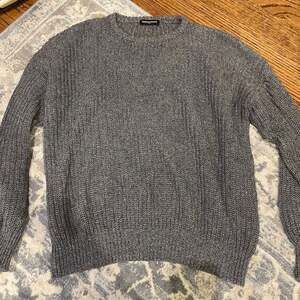 Vintage American Apparel Fisherman Sweater Gray Unisex Crewneck Y2K Retro USA